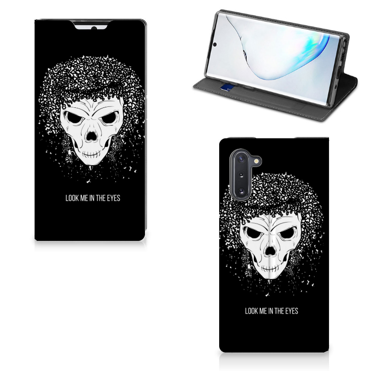 Mobiel BookCase Samsung Galaxy Note 10 Skull Hair