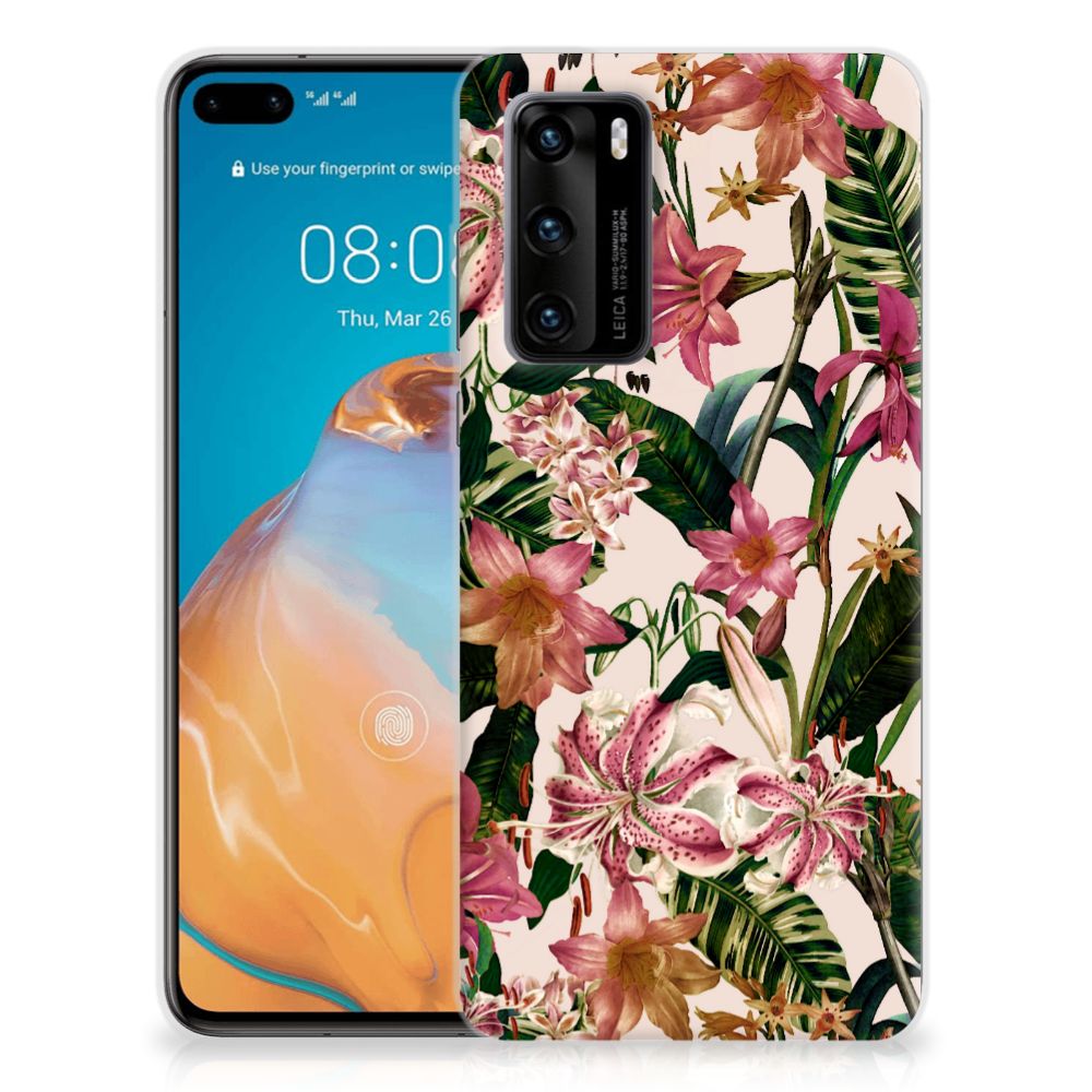 Huawei P40 TPU Case Flowers B2C Telecom