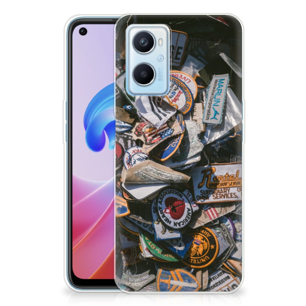 OPPO A96 | OPPO A76 Siliconen Hoesje met foto Badges B2C Telecom