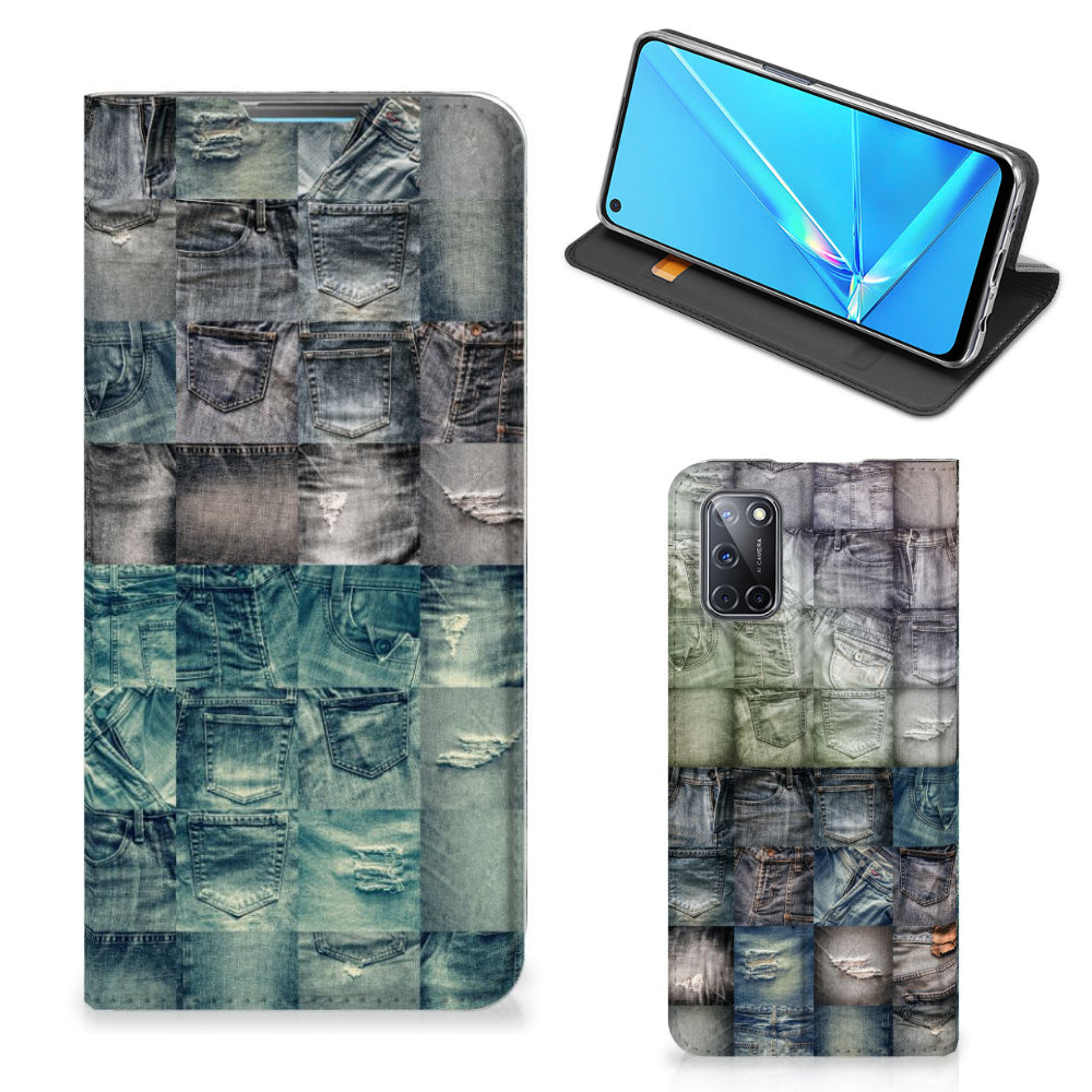 Hippe Standcase OPPO A52 | A72 Spijkerbroeken