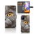 Telefoonhoesje met Pasjes Samsung Galaxy A31 Britse Korthaar met opvallende kattenprint en pasjeshouder.