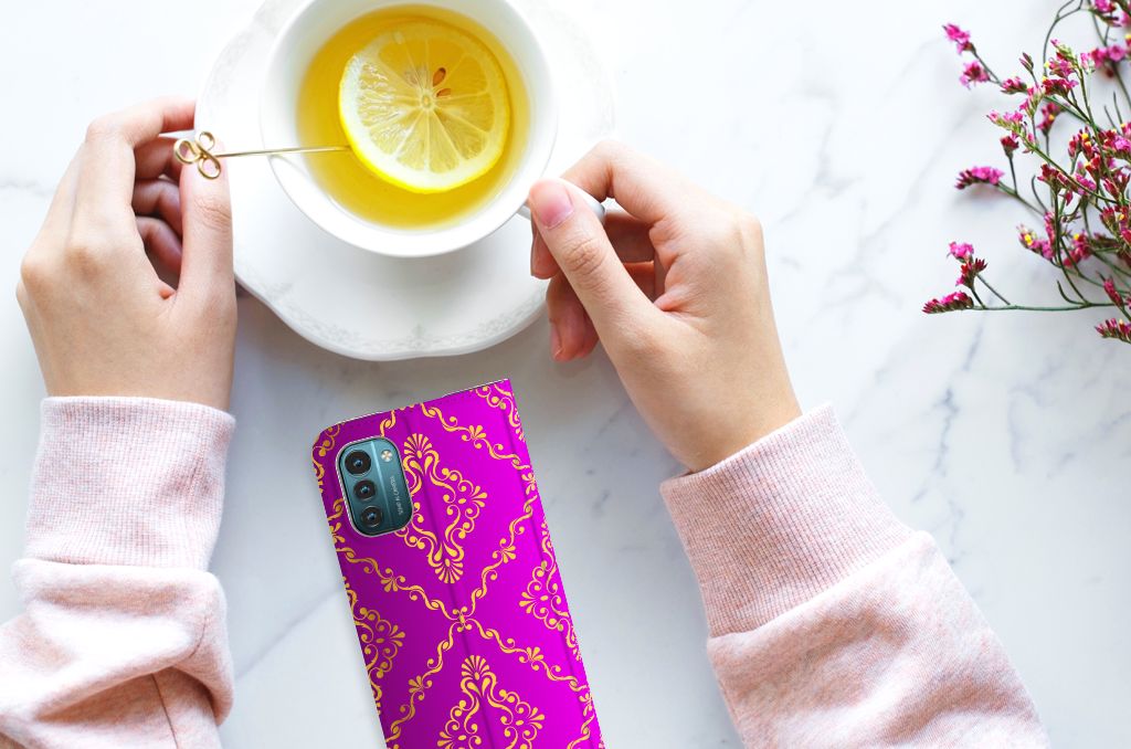 Telefoon Hoesje Nokia G11 | G21 Barok Roze - B2C Telecom