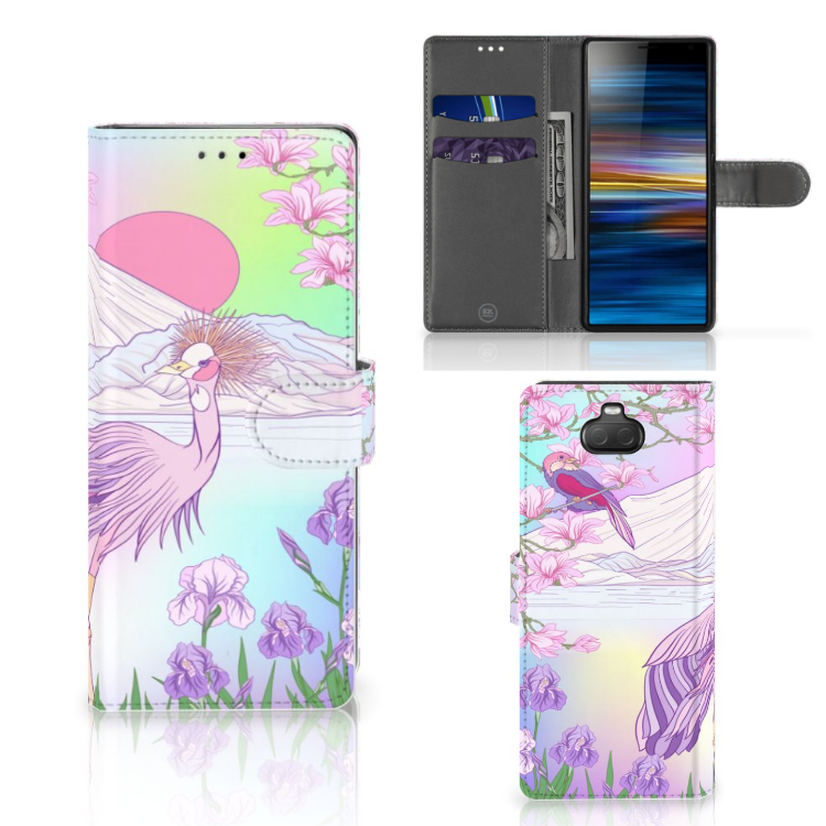 Sony Xperia 10 Telefoonhoesje met Pasjes Bird