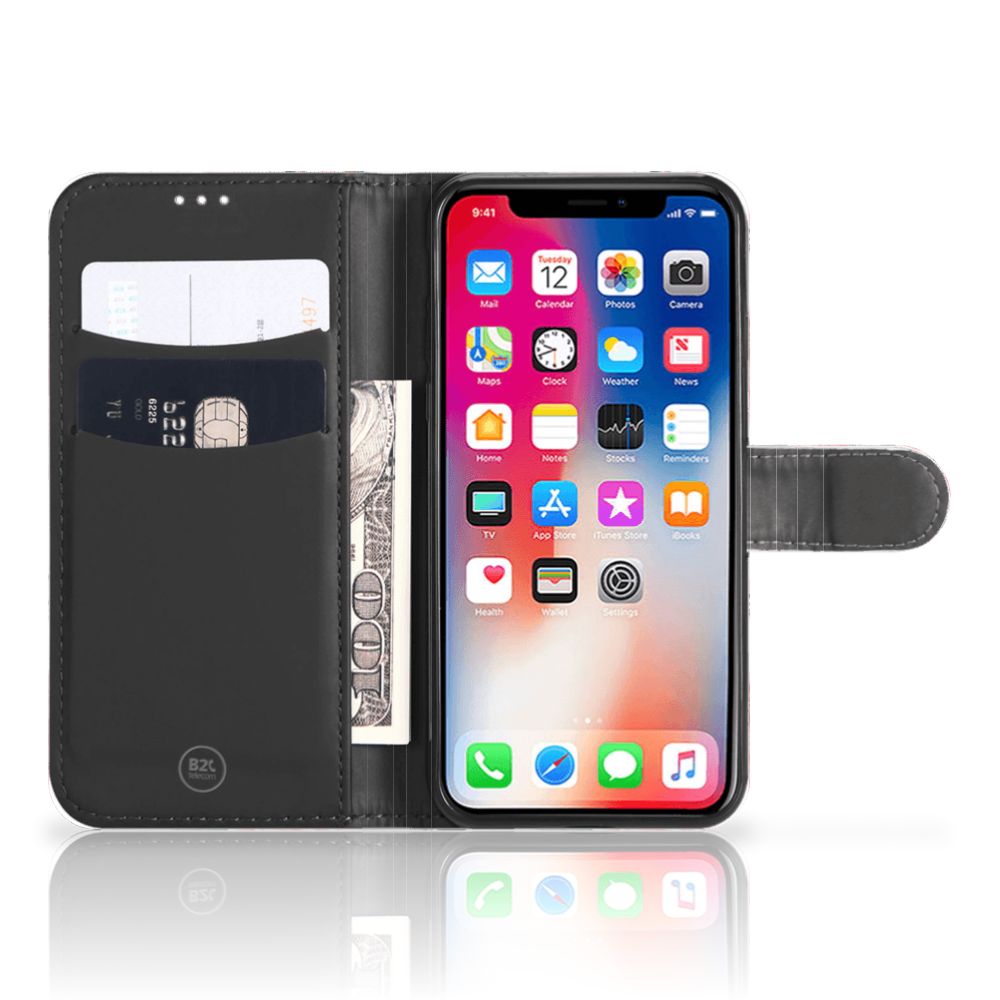 Apple iPhone Xs Max Hoesje Butterfly Roses