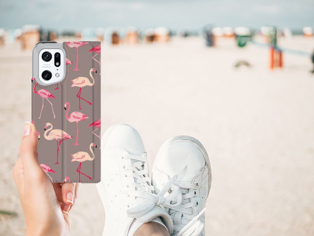 OPPO Find X5 Pro Hoesje maken Flamingo - B2C Telecom