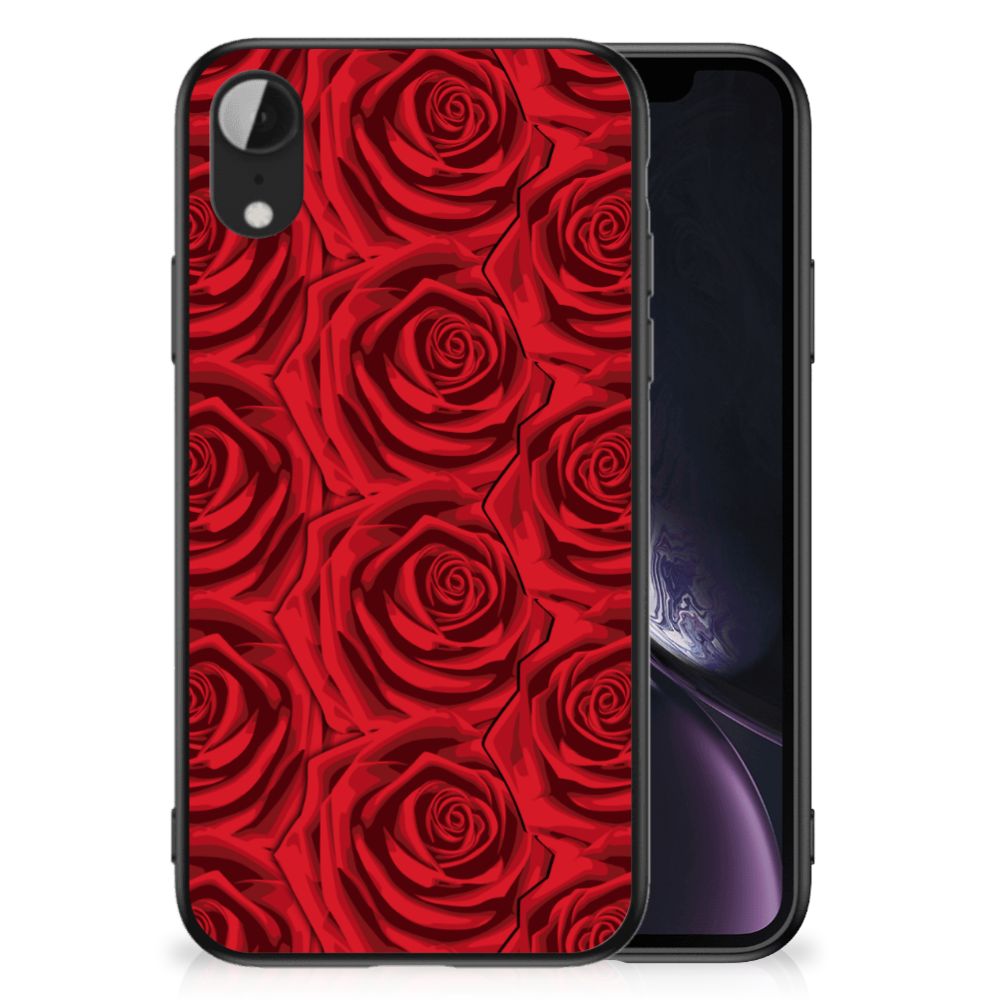 Apple iPhone XR Bloemen Hoesje Red Roses