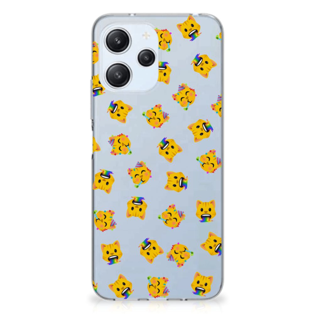 TPU bumper voor Xiaomi Redmi 12 4G Katten Emojis