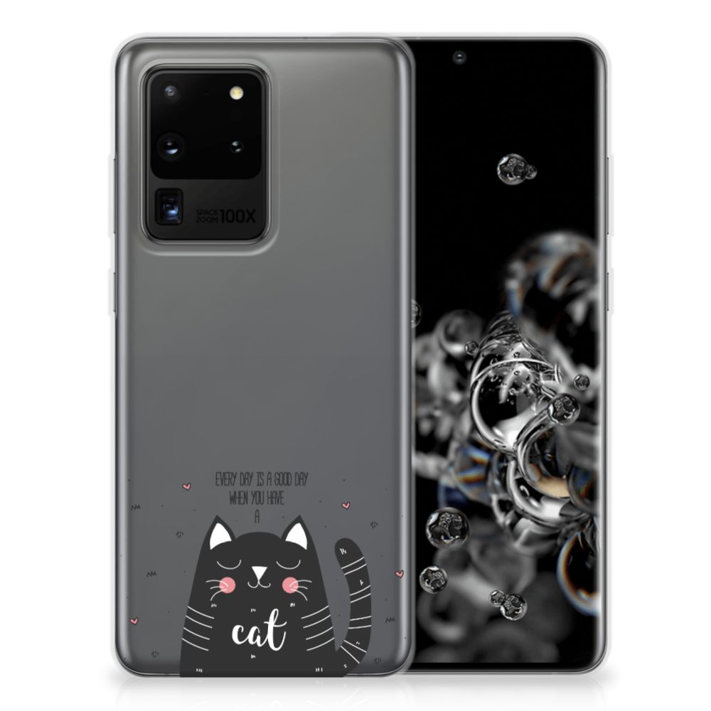 Samsung Galaxy S20 Ultra Telefoonhoesje met Naam Cat Good Day B2C Telecom