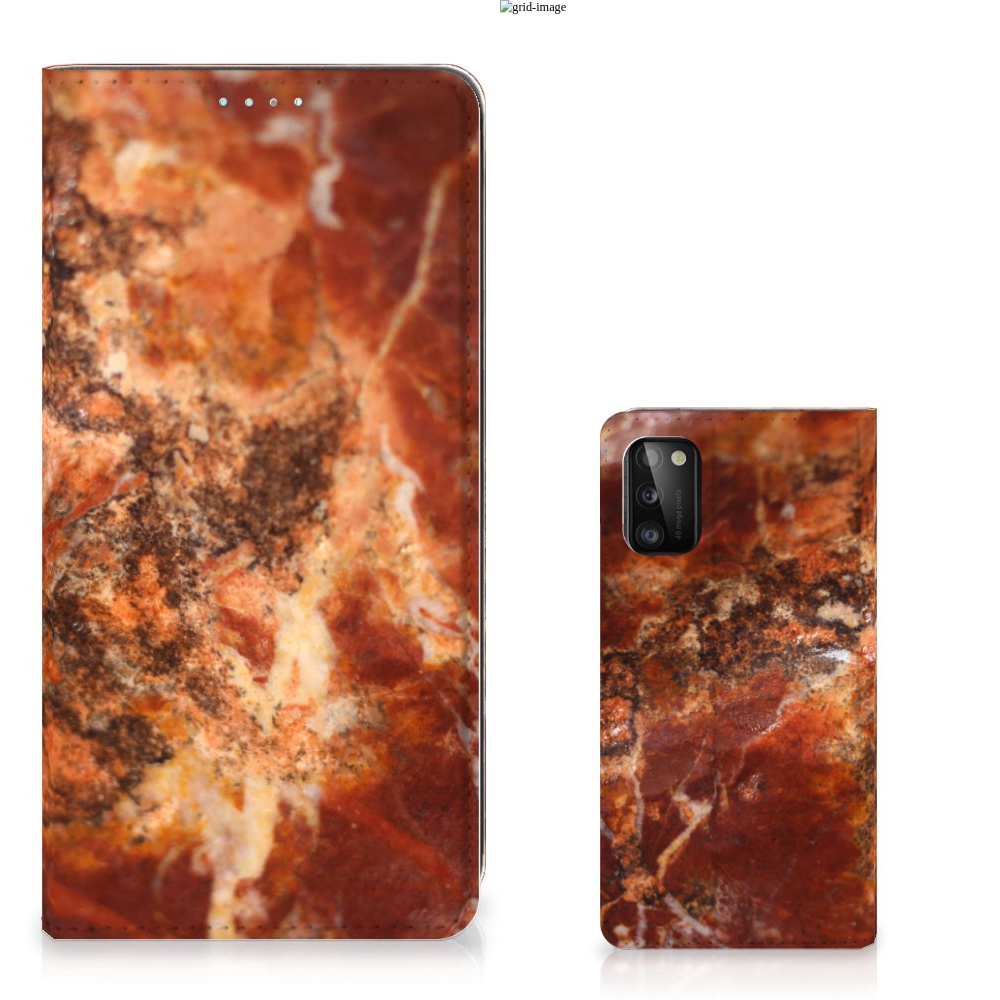 Samsung Galaxy A41 Standcase Marmer Bruin - B2C Telecom