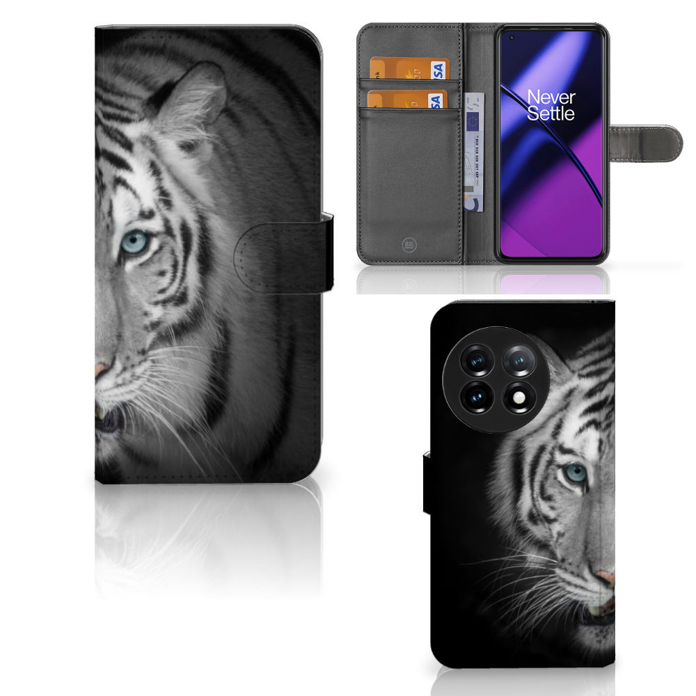 OnePlus 11 Telefoonhoesje met Pasjes Tijger