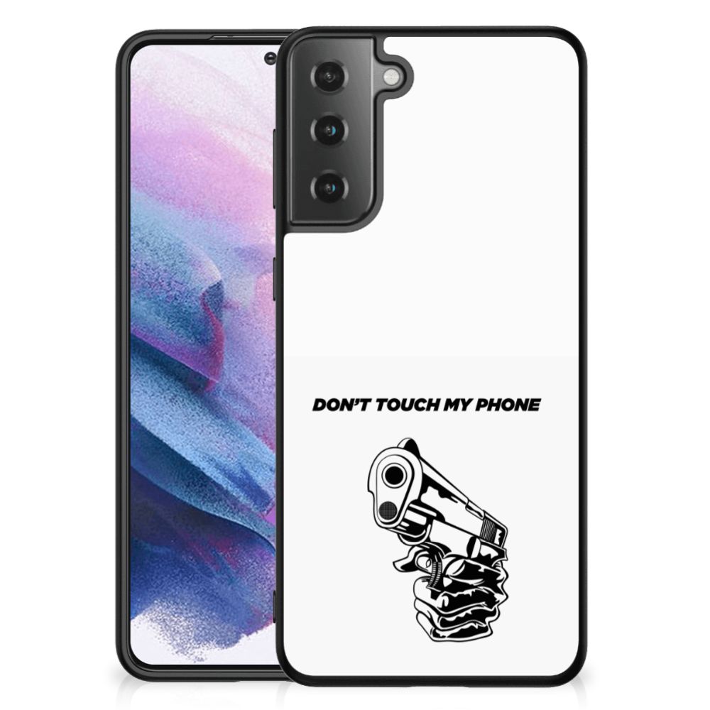 Samsung Galaxy S21 Plus Telefoon Hoesje Gun Don't Touch My Phone B2C Telecom