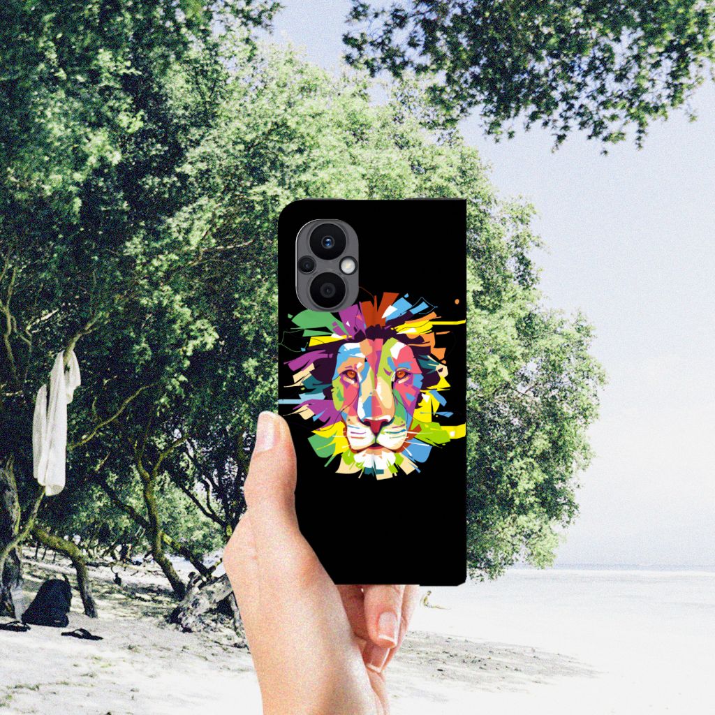 OPPO Reno8 Lite Magnet Case Lion Color - B2C Telecom