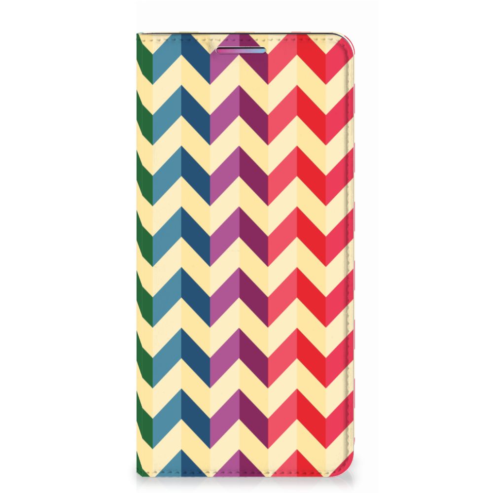 Motorola Moto G60s Hoesje met Magneet Zigzag Multi Color - B2C Telecom