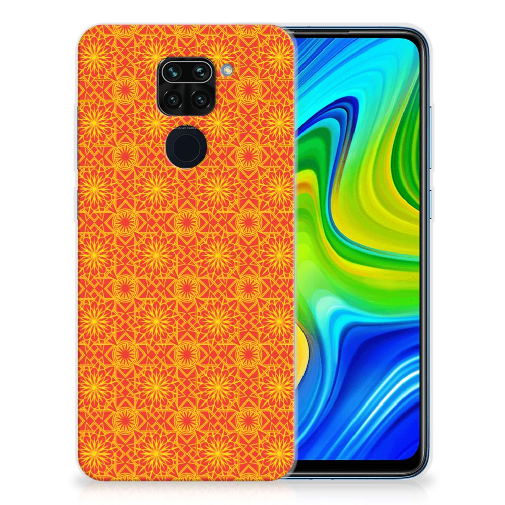 Xiaomi Redmi Note9 TPU bumper Batik Oranje B2C Telecom