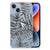 Apple iPhone 14 TPU Case Leaves Grey