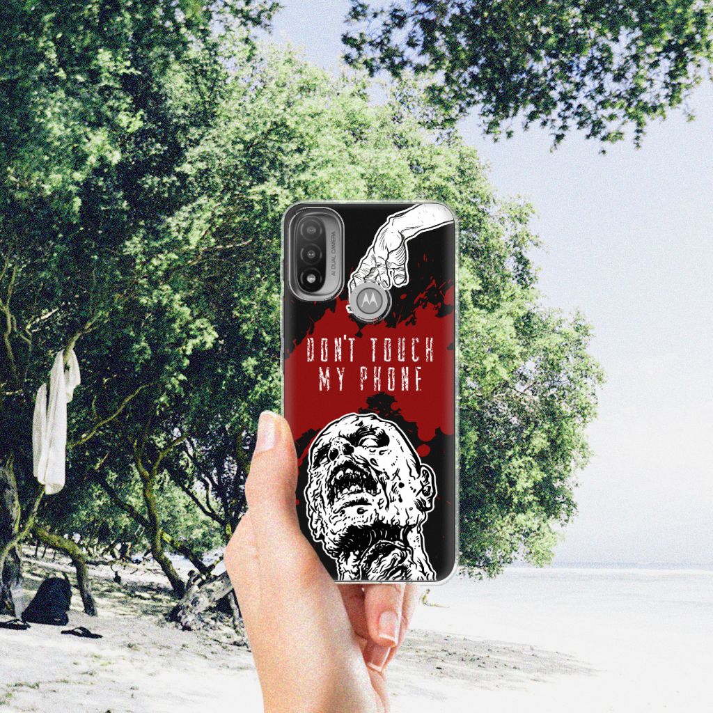 Motorola Moto E20 | E40 Silicone-hoesje Zombie Blood B2C Telecom