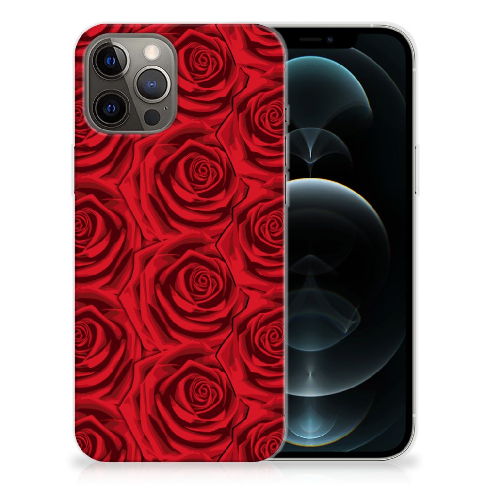 iPhone 12 Pro Max TPU Case Red Roses