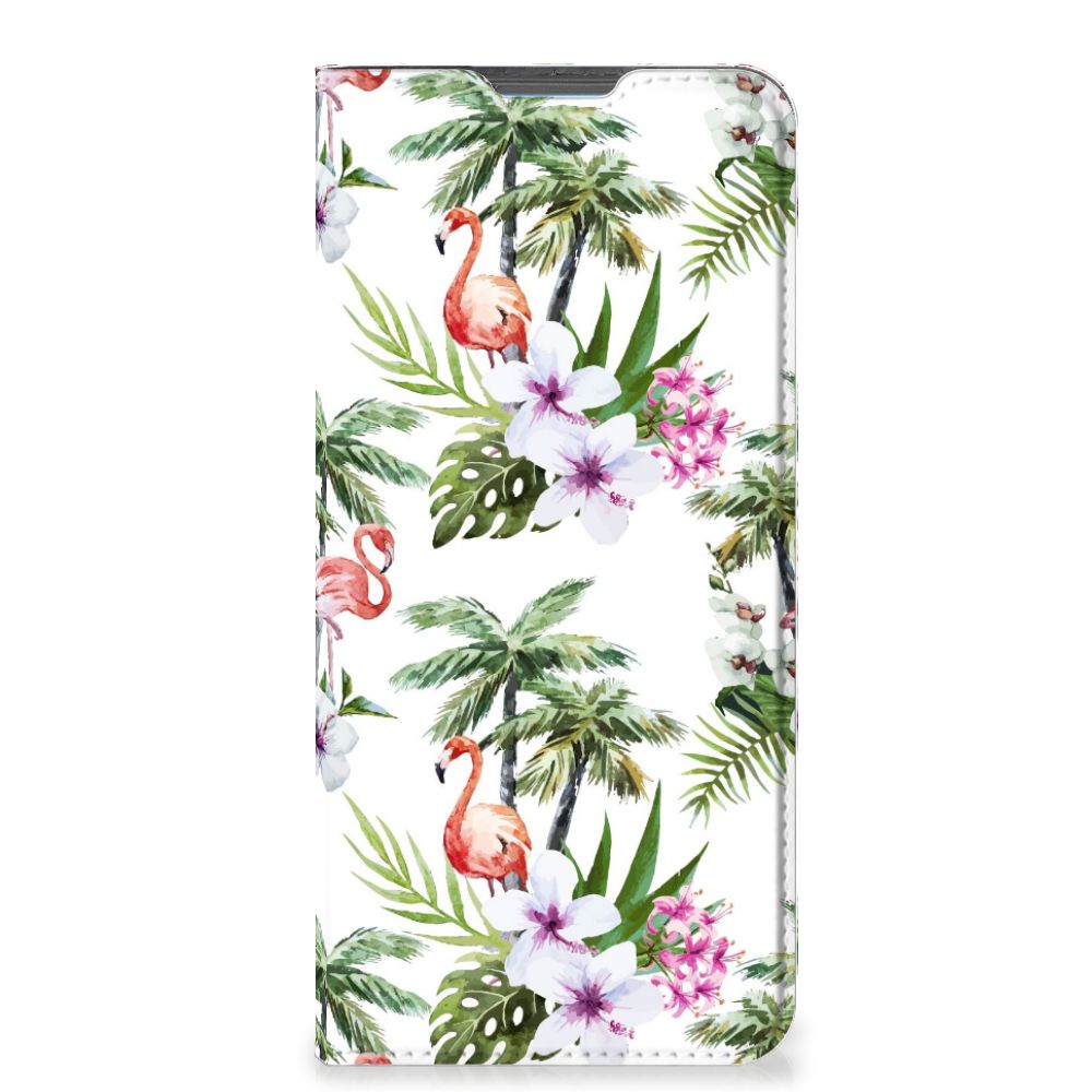 Motorola Moto E32 | Moto E32s Hoesje maken Flamingo Palms - B2C Telecom