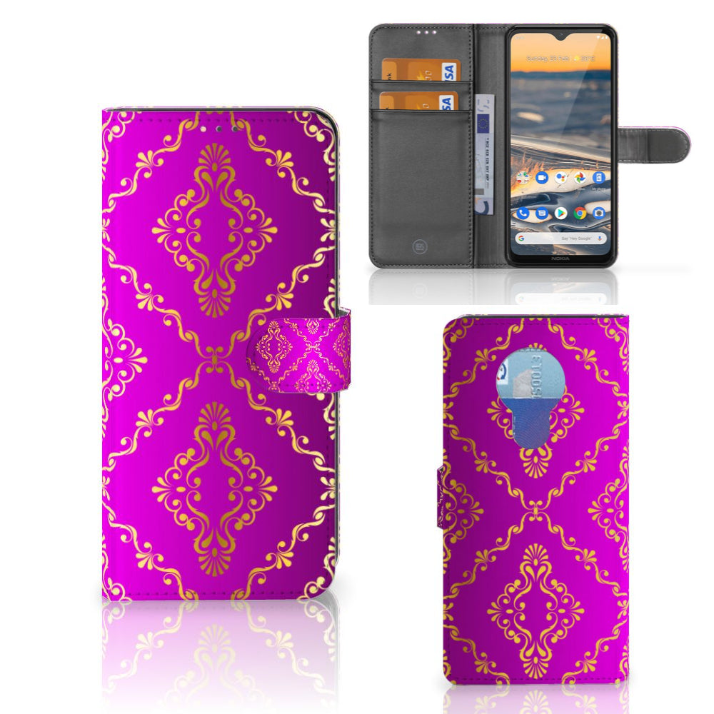 Wallet Case Nokia 5.3 Barok Roze