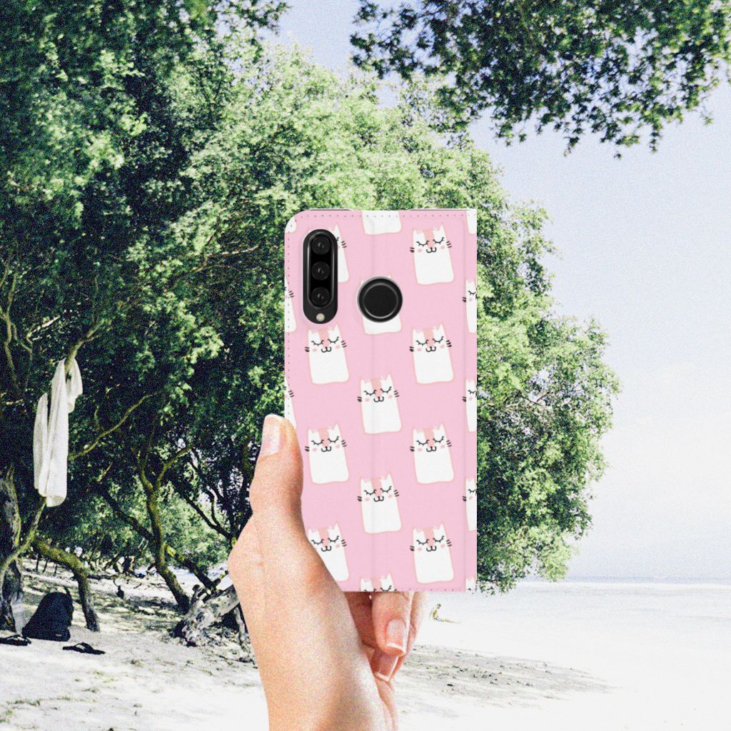Huawei P30 Lite New Edition Hoesje maken Sleeping Cats