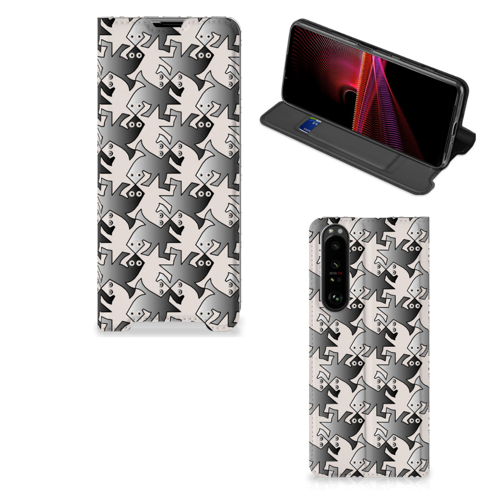 Sony Xperia 1 III Hoesje maken Salamander Grey - B2C Telecom