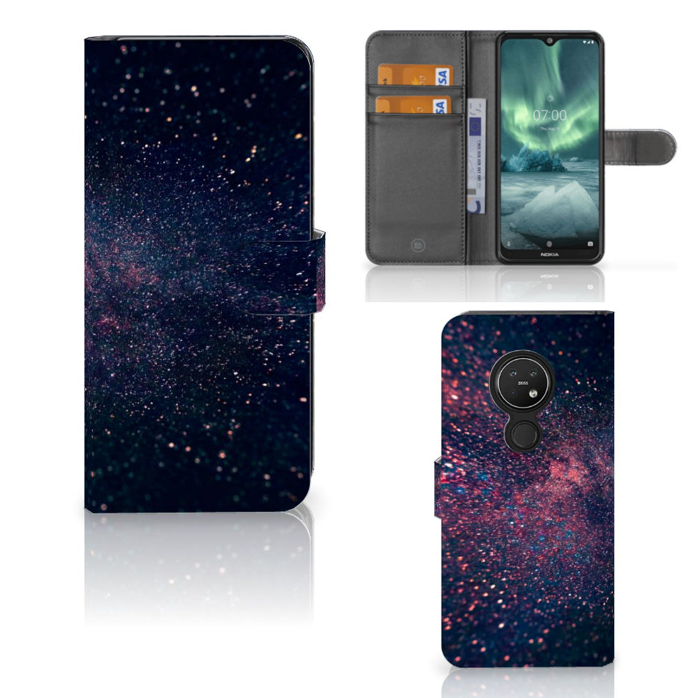 Nokia 7.2 | Nokia 6.2 Book Case Stars