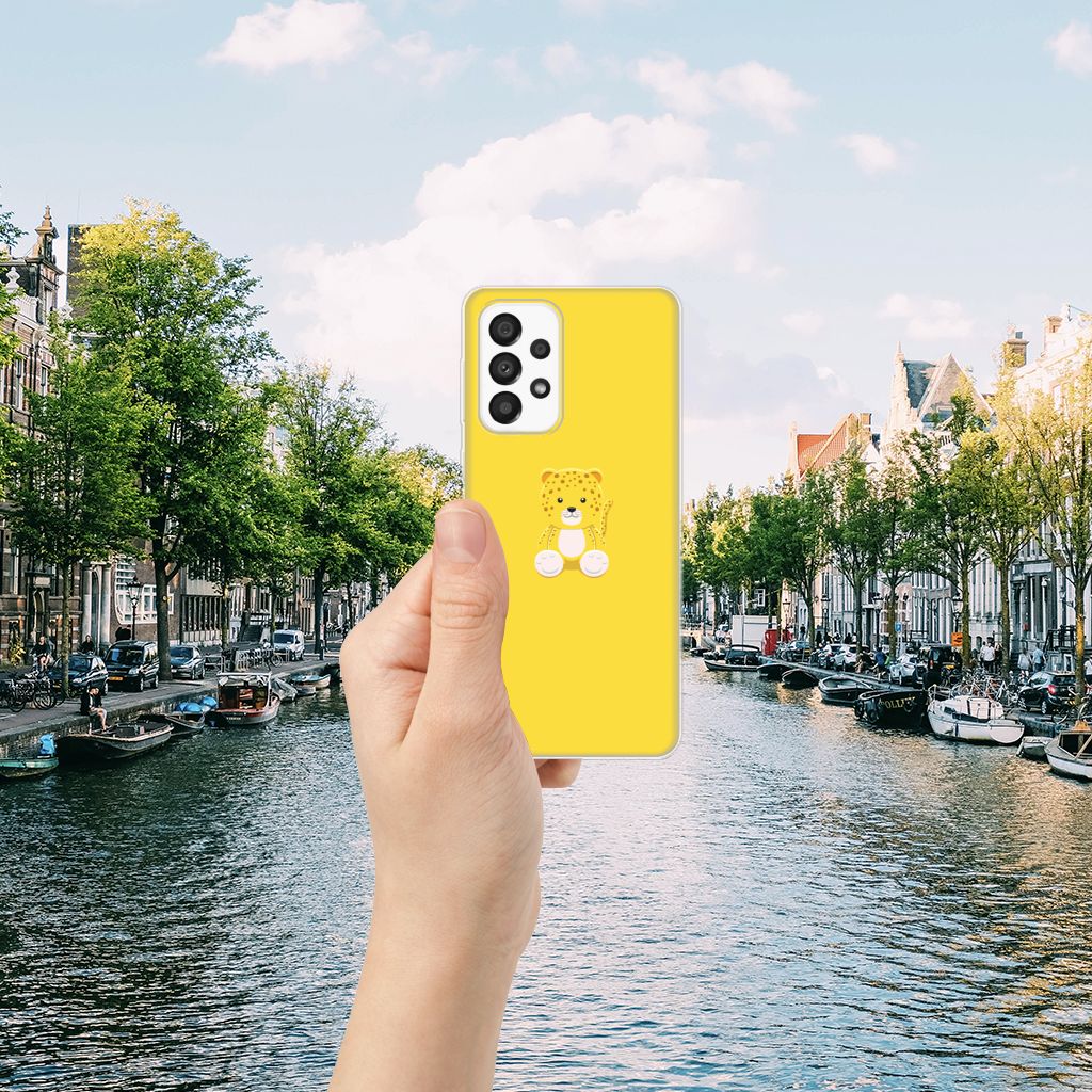Samsung Galaxy A33 5G Telefoonhoesje met Naam Baby Leopard B2C Telecom