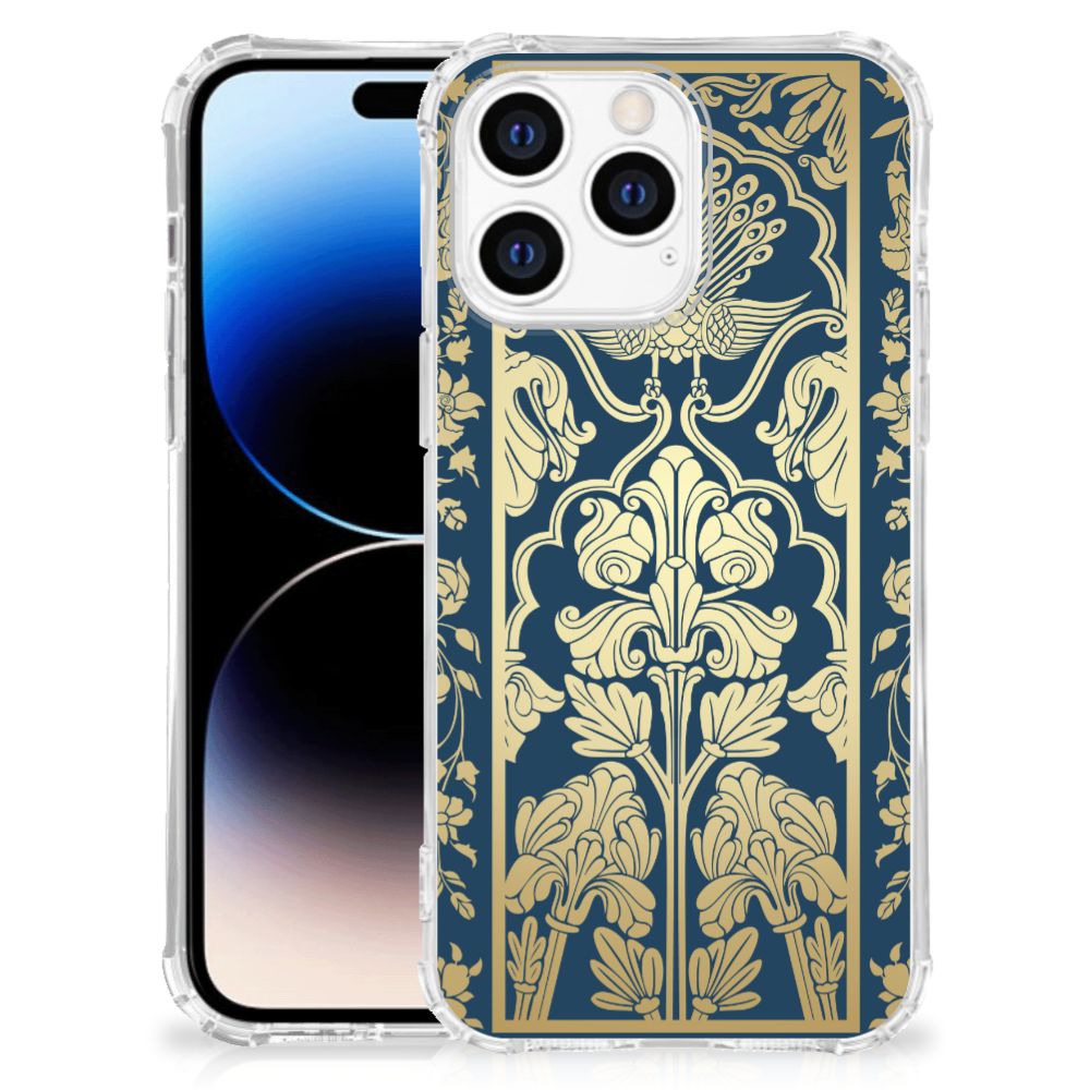 Apple iPhone 14 Pro Max Case Beige Flowers