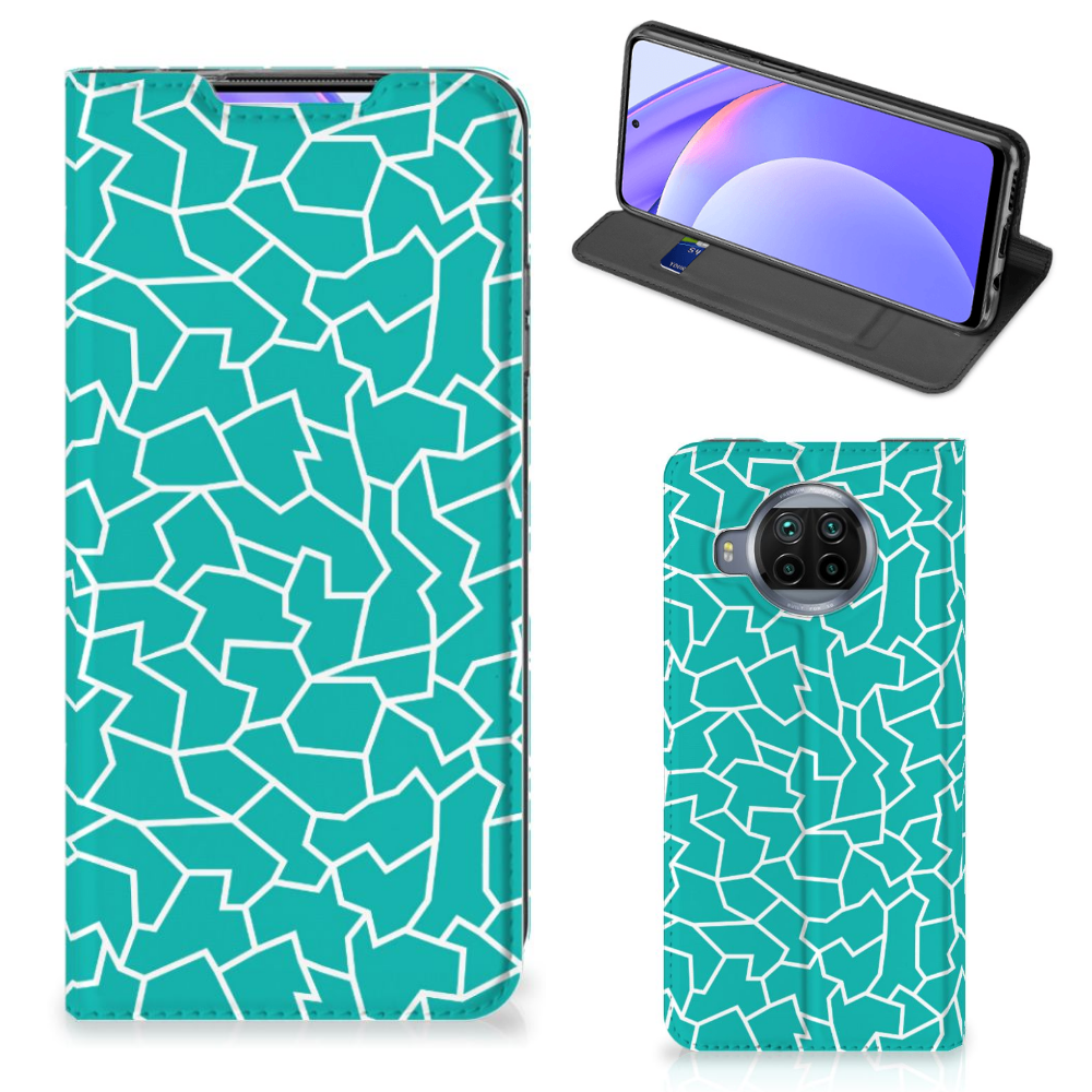 Xiaomi Mi 10T Lite Bookcase Cracks Blue - B2C Telecom