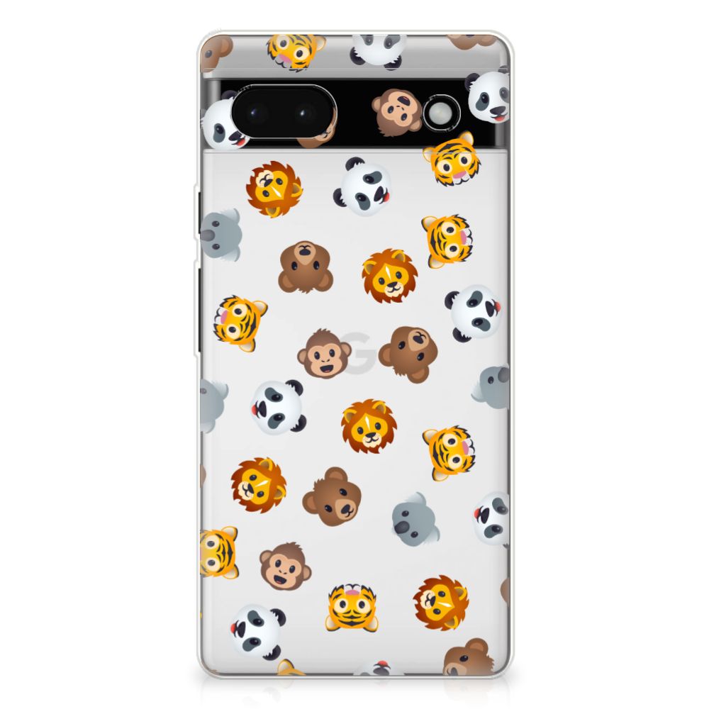 TPU bumper voor Google Pixel 6A Dieren Emojis B2C Telecom