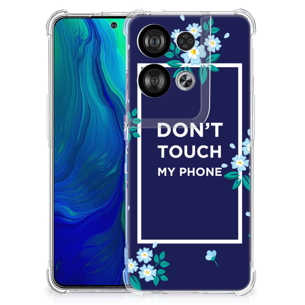 OPPO Reno8 Anti Shock Case Flowers Blue DTMP B2C Telecom