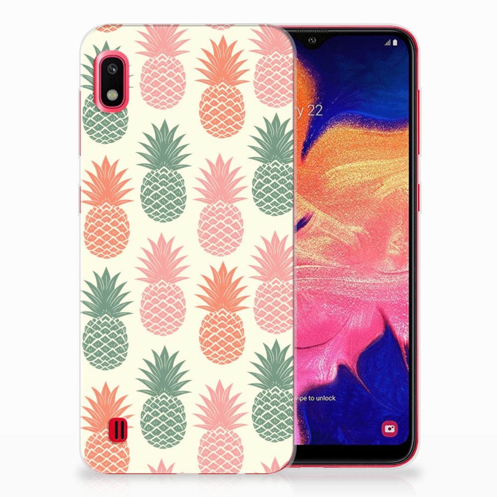 Samsung Galaxy A10 Siliconen Case Ananas