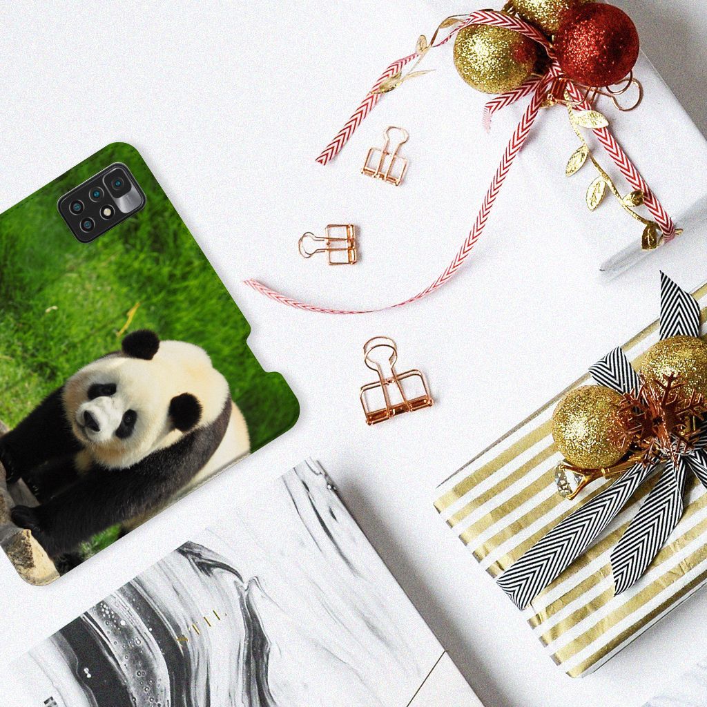 Xiaomi Redmi 10 Hoesje maken Panda - B2C Telecom