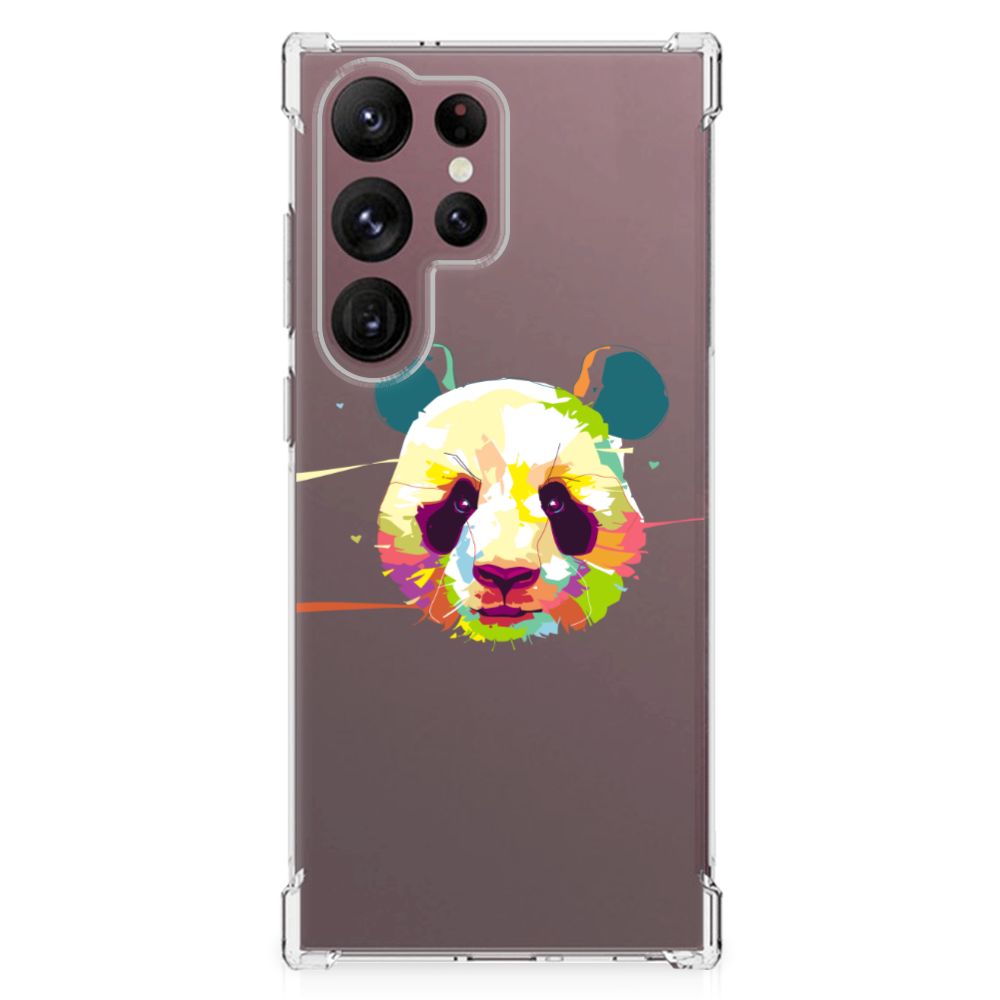 Samsung Galaxy S23 Ultra Stevig Bumper Hoesje Panda Color B2C Telecom