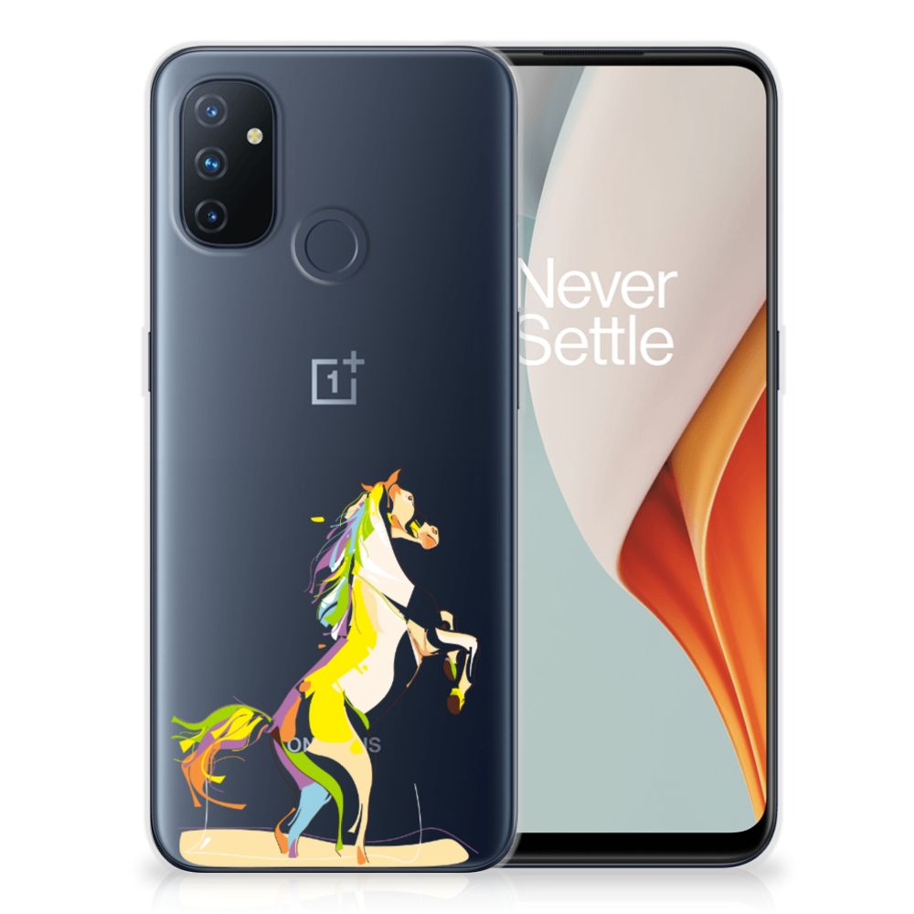 OnePlus Nord N100 Telefoonhoesje met Naam Horse Color B2C Telecom