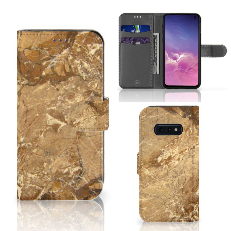 Samsung Galaxy S10e Bookcase Marmer Creme