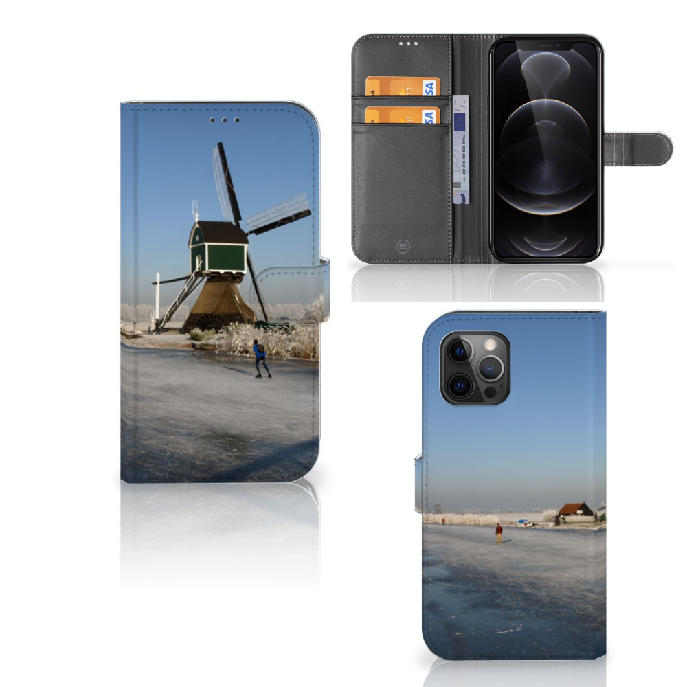 Apple iPhone 12 Pro Max Flip Cover Schaatsers