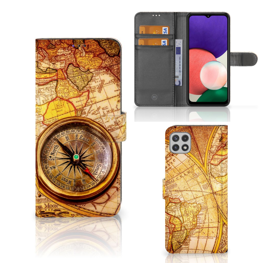 Samsung Galaxy A22 5G Flip Cover Kompas
