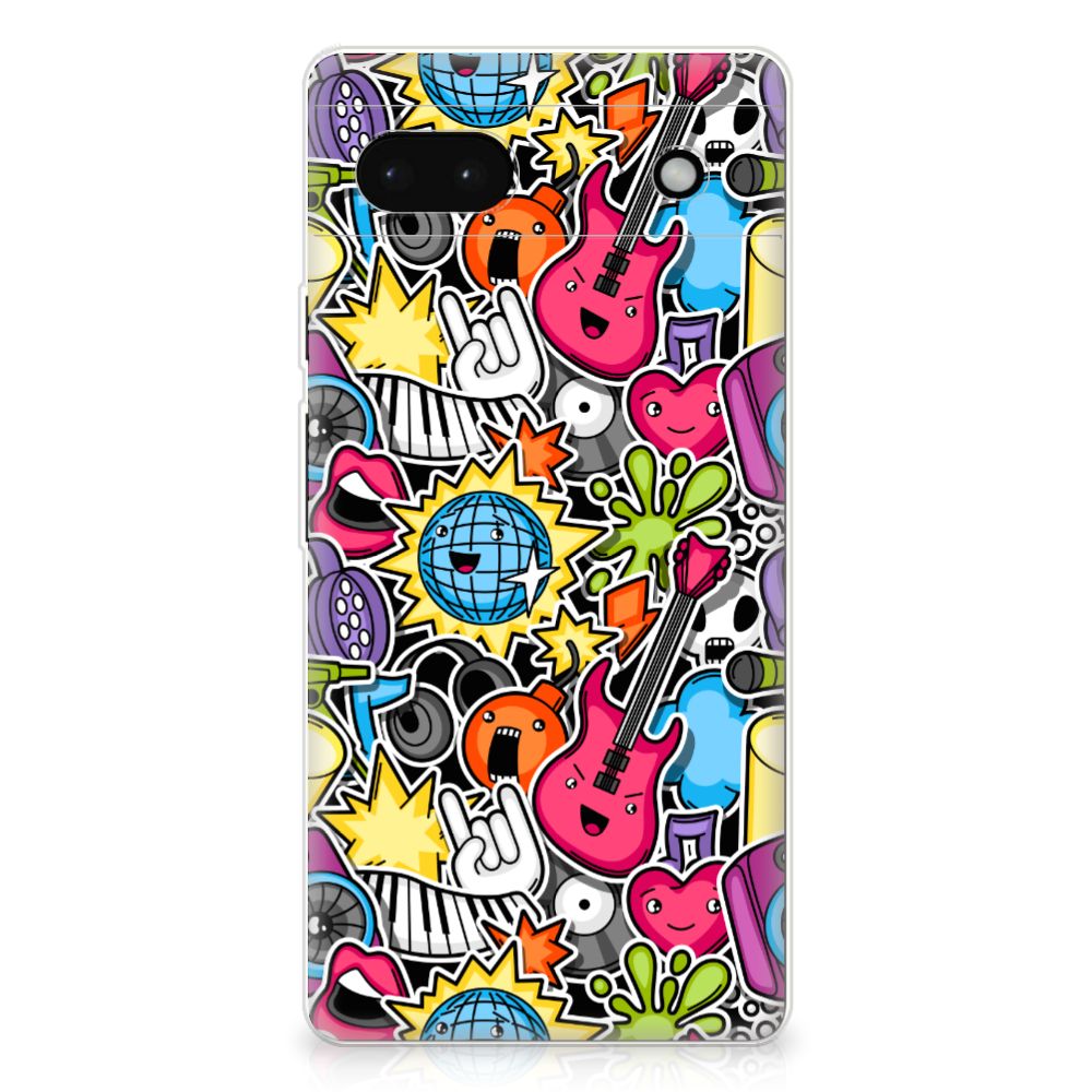 Google Pixel 6A Silicone Back Cover Punk Rock B2C Telecom