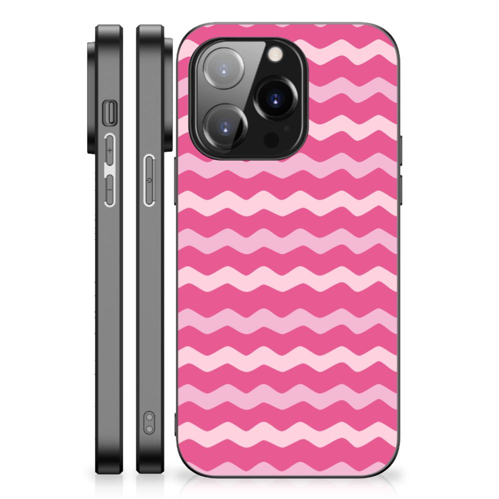 iPhone 14 Pro Back Case Waves Pink B2C Telecom
