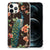 iPhone 12 Pro Max Case Anti-shock Pauw met Bloemen