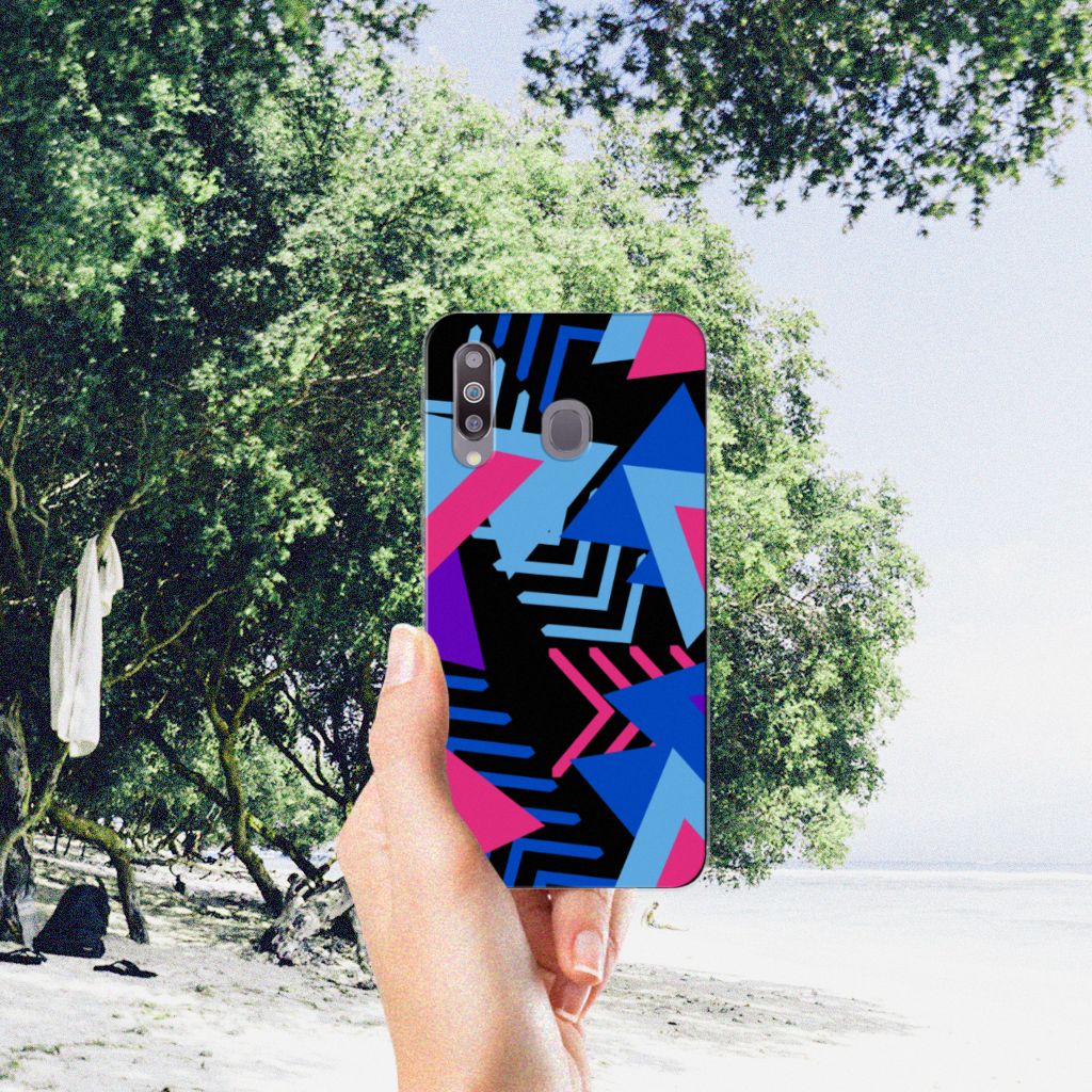 Samsung Galaxy M30 TPU Hoesje Funky Triangle