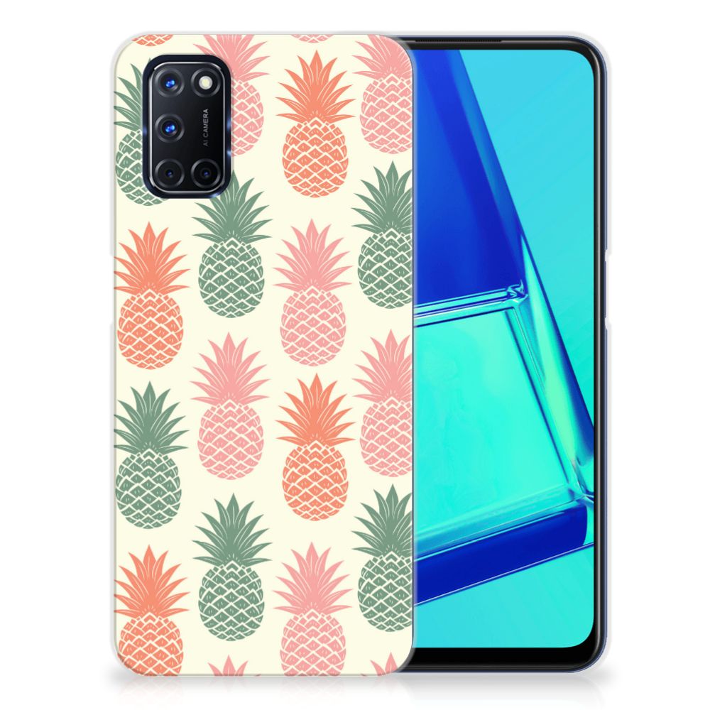 OPPO A52 | A72 Siliconen Case Ananas