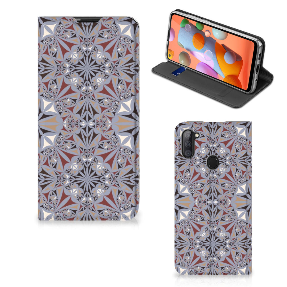 Samsung Galaxy M11 | A11 Standcase Flower Tiles