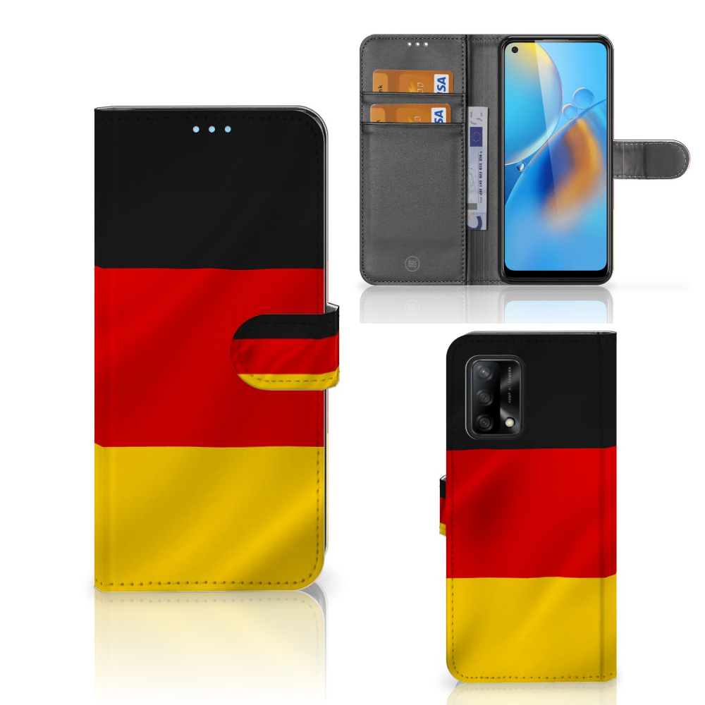 OPPO A74 4G Bookstyle Case Duitsland