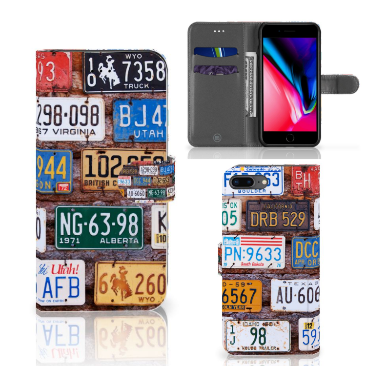 Apple iPhone 7 Plus | 8 Plus Telefoonhoesje met foto Kentekenplaten