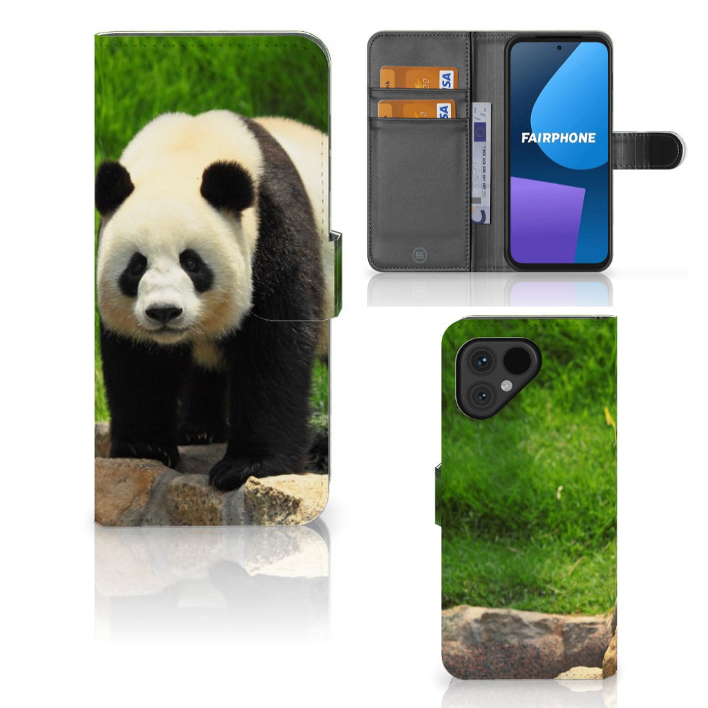 Fairphone 5 Telefoonhoesje met Pasjes Panda
