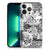 Silicone Back Case iPhone 13 Pro Max Skulls Angel met een mysterieus patroon van engelen en schedels.