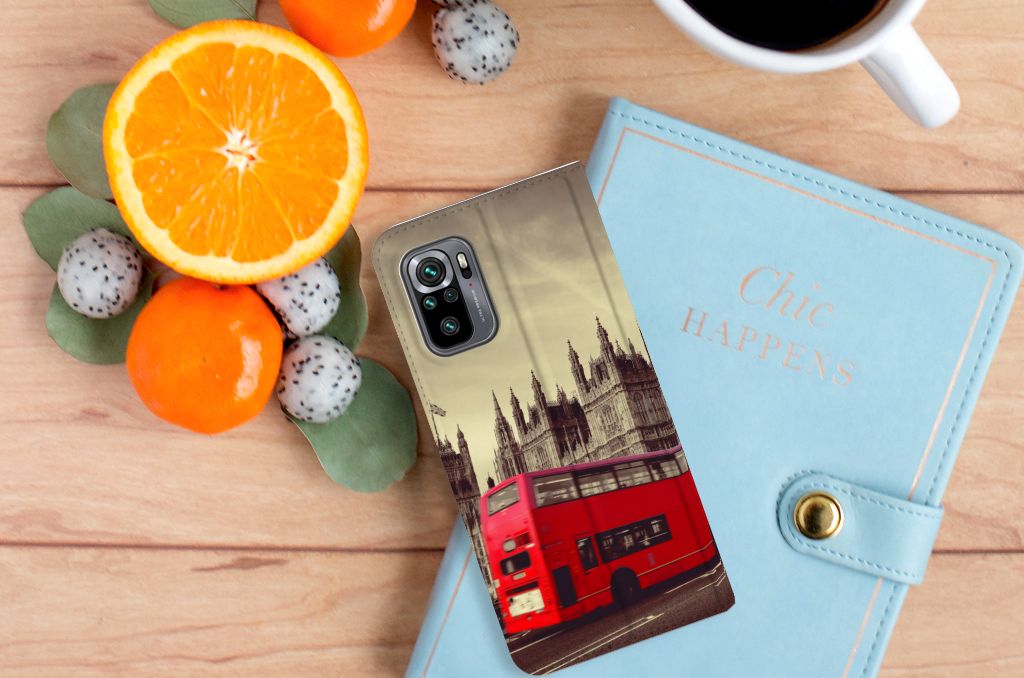 Xiaomi Redmi Note 10 4G | 10S | Poco M5s Book Cover Londen - B2C Telecom