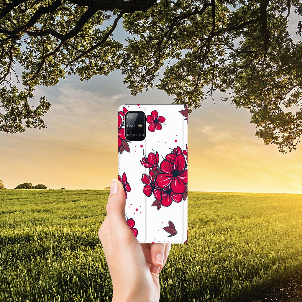 Samsung Galaxy A71 Smart Cover Blossom Red - B2C Telecom